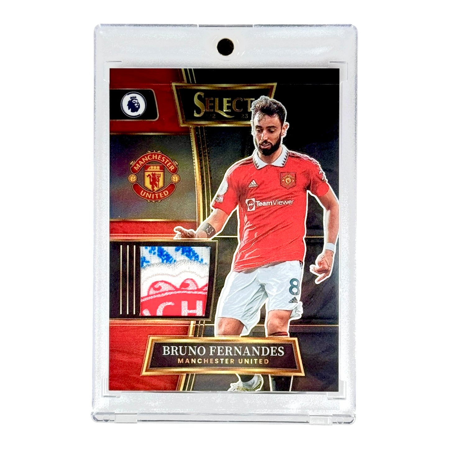 Bruno Fernandes 2022-23 Select Premier League Soccer Patch Auto 1 of 1 #SW-BF
