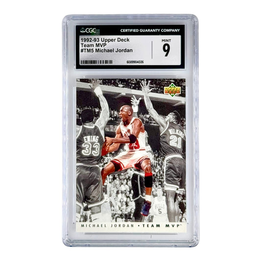 Michael Jordan 1992-93 Upper Deck Team MVP #TM5 CGC 9