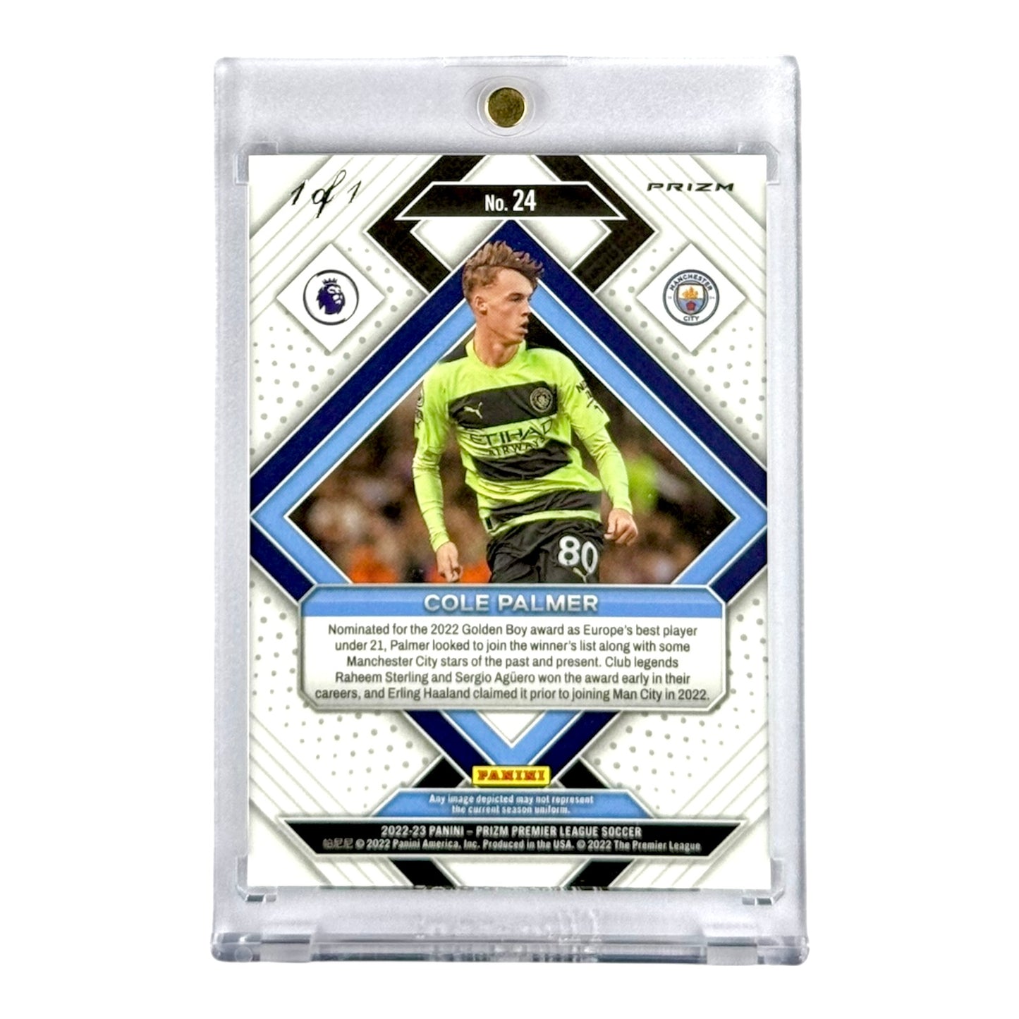 Cole Palmer 2022-23 Panini Prizm Premier League Emergent 1 of 1 #24