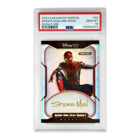Spider Man 2023 Kakawow Marvel Auto 018/100 #02 PSA 10