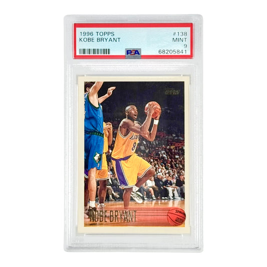 Kobe Bryant 1996 Topps Rookie RC #138 PSA 9