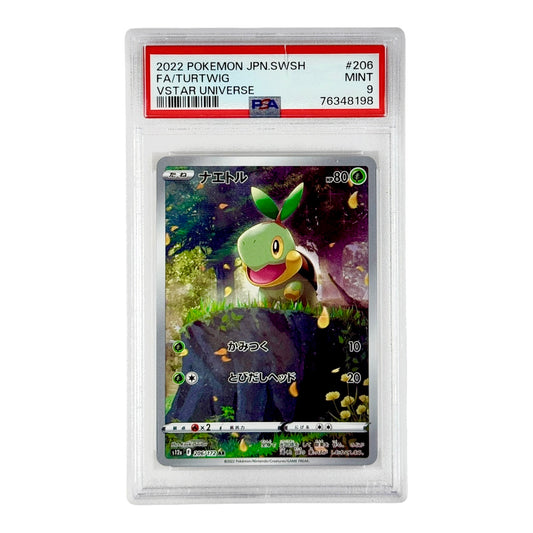 Turtwig 2022 Pokemon Japanese S12a #206 AR PSA 9