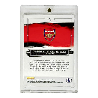 Gabriel Martinelli 2022-23 Impeccable Soccer 2/2 #16
