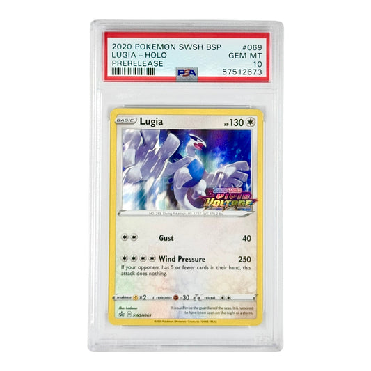Lugia 2020 Pokemon English Vivid Voltage Pre Release Promo Holo #069 PSA 10