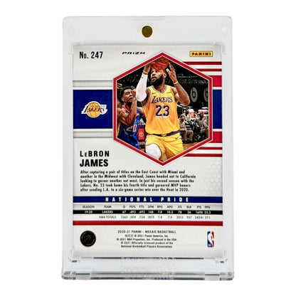 Lebron James 2020-21 Panini Mosaic National Pride #247