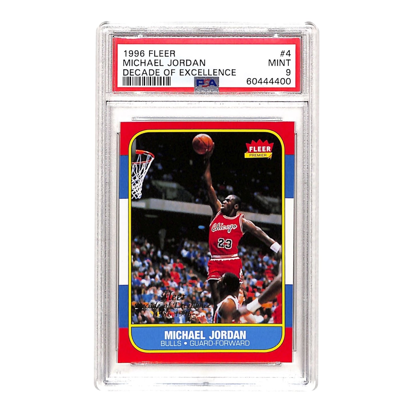 Michael Jordan 1996 Fleer Decade Of Excellence #4 PSA 9