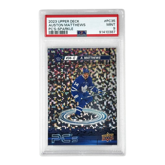 Auston Mathews 2023 Upper Deck PC's Sparkle #PC35 PSA 9