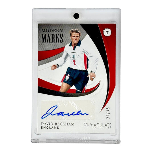 David Beckham 2021 Immaculate Soccer Modern Marks Auto 20/25 #MM-DBE