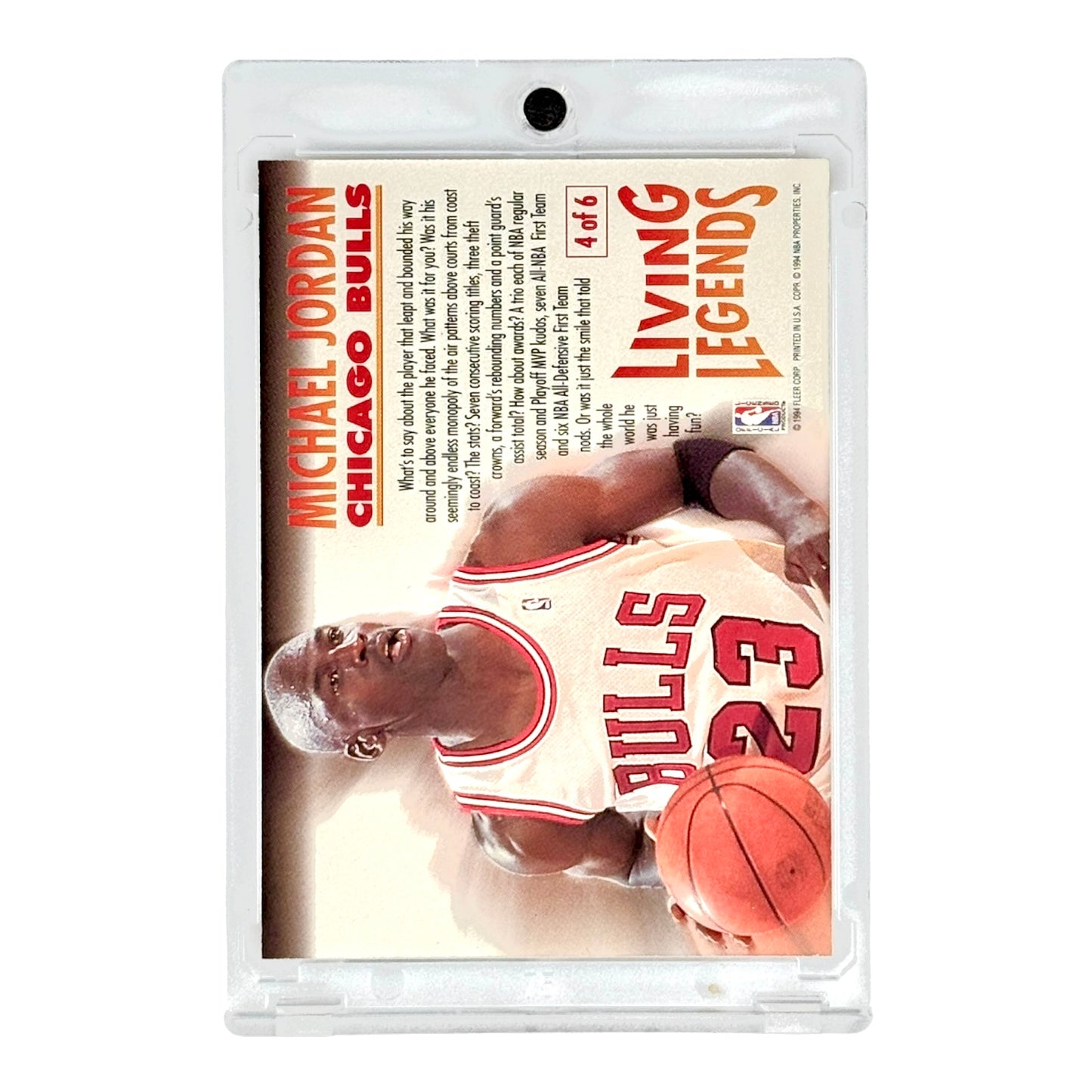 Michael Jordan 1994 Fleer Living Legends #4