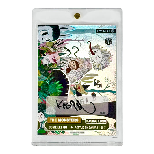 Labubu How2work The Monster Series 1 Trading Collectible Card Kasing Lung Auto 15/50 #87 SR