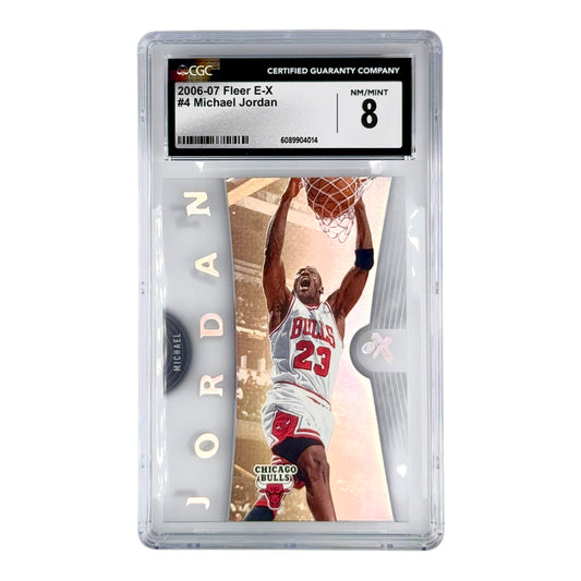 Michael Jordan 2006-07 Fleer E-X #4 CGC 8