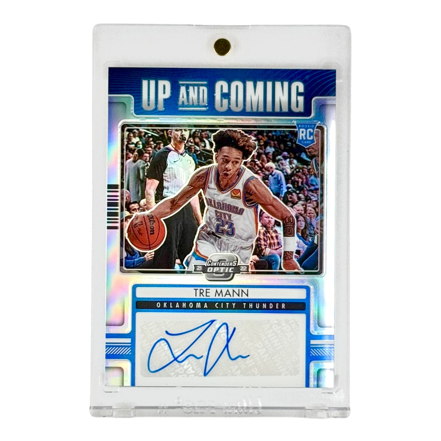 Tre Mann 2021-22 Contenders Optic Up and Coming Auto Rookie RC 142/149 #UCA-TRE
