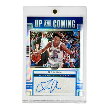 Tre Mann 2021-22 Contenders Optic Up and Coming Auto Rookie RC 142/149 #UCA-TRE