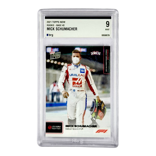 Mick Schumacher 2021-22 Topps Now Formula 1 F1 Rookie RC BRG 9