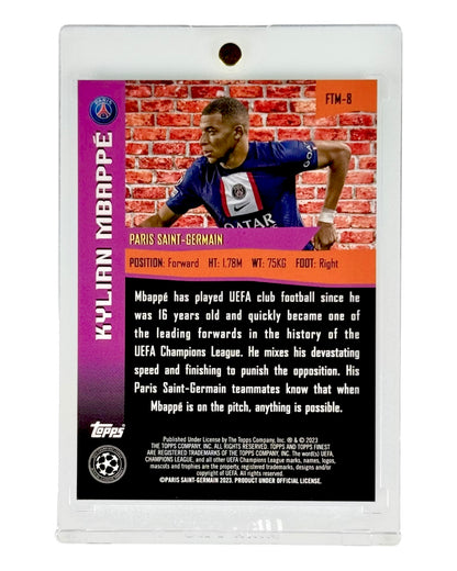 Kylian Mbappe 2023 Topps Finest UEFA Champions League 063/299 #FTM-8