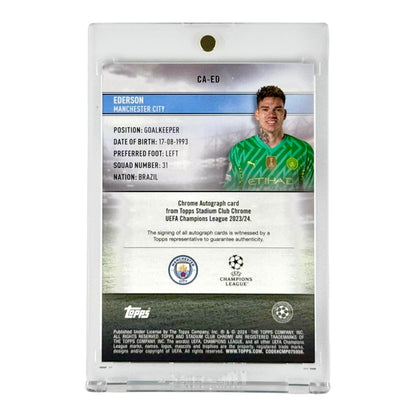 Ederson 2024 Topps Chrome Stadium Auto #CA-ED