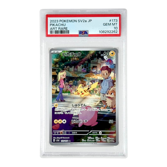 Pikachu 2024 Pokemon Japanese Sv2a #173 AR PSA 10