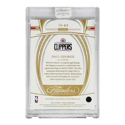Paul George 2021-22 Flawless Diamond 09/20 #63