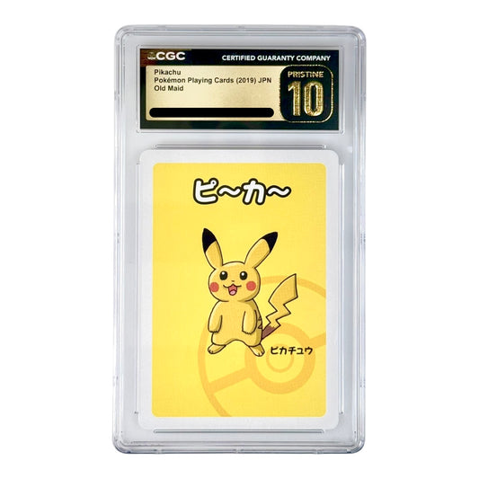 Pikachu 2019 Pokemon Japanese Old Maid Playing Cards CGC Pristine 10