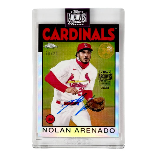 Nolan Arenado 2025 Topps Chrome Archives Signature Series Auto 20/20 #86BC-5
