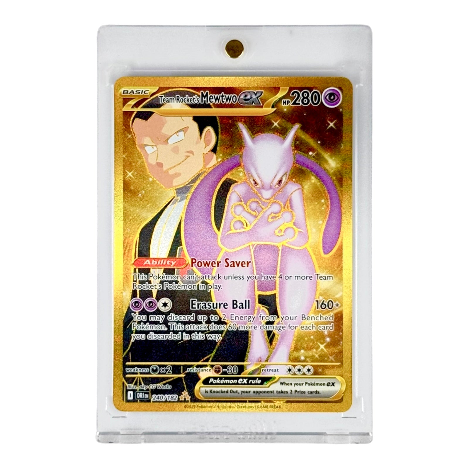 Mewtwo Destend Rivals Team Rocket's Mewtwo ex 2025 Pokemon English Destined Rivals #240 ...