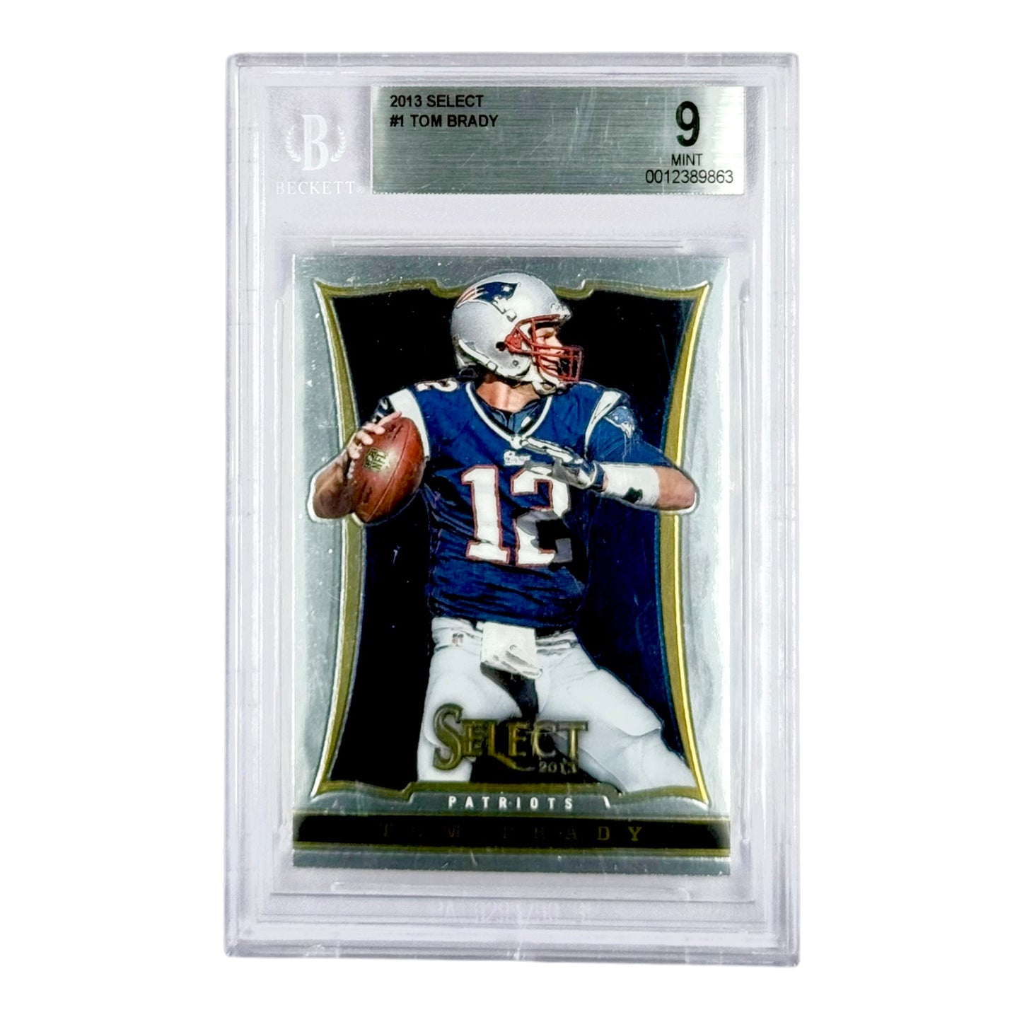 Tom Brady 2013 Panini Select #1 BGS 9