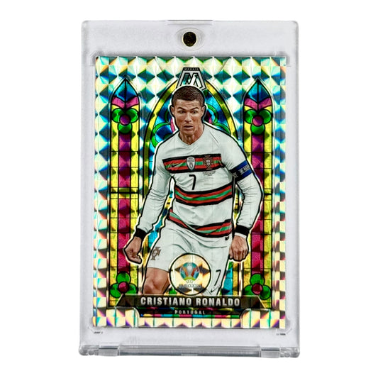 Cristiano Ronaldo 2021 Panini Mosaic UEFA Euro Stained Glass #15