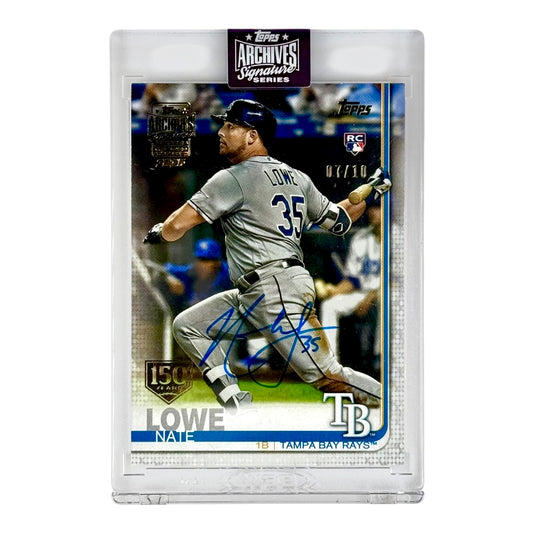 Lowe Nate 2025 Topps Archives Signature Series Auto 07/10 Rookie RC #US291 Sealed