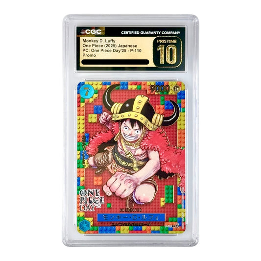 Monkey D.Luffy 2025 One Piece Japanese One Piece Day'25 Promo #P-110 CGC Pristine 10