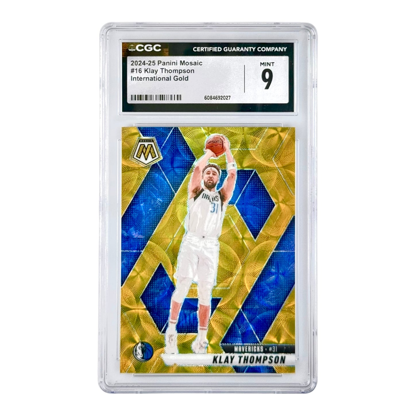 Klay Thompson 2024-25 Mosaic International Gold 09/10 #16 CGC 9