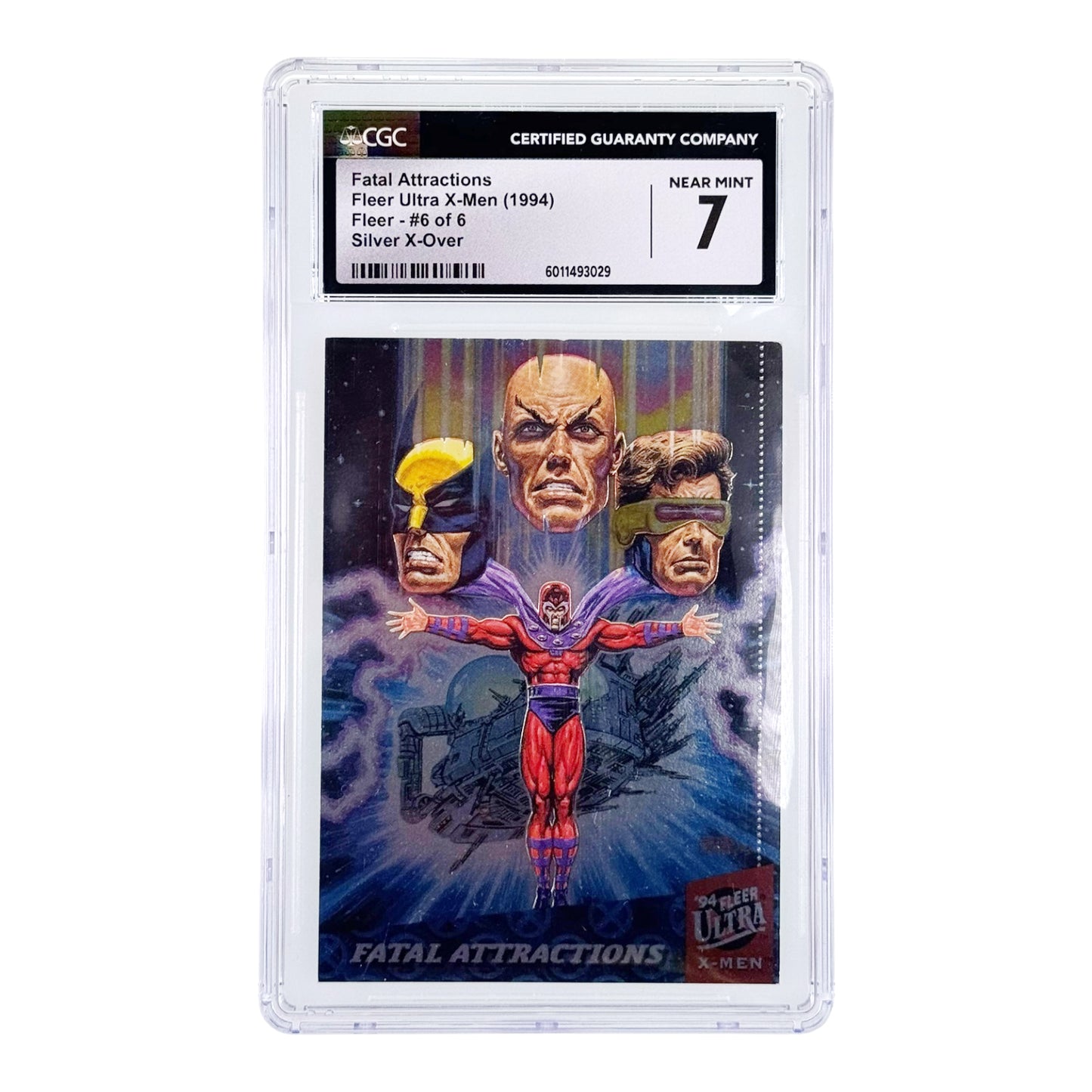 Set of 6 1994 Ultra Fleer X-Men Silver X-Over #1-6 CGC