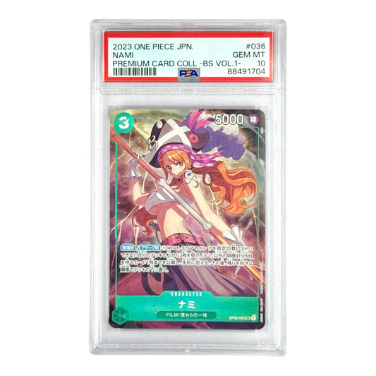 Nami 2023 One Piece Japanese Premium Card Collection OP02 #36 PSA 10