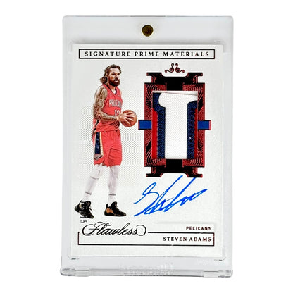 Steven Adams 2020-21 Panini Flawless Signature Prime Patch Auto 08/15 #SPM-ADA