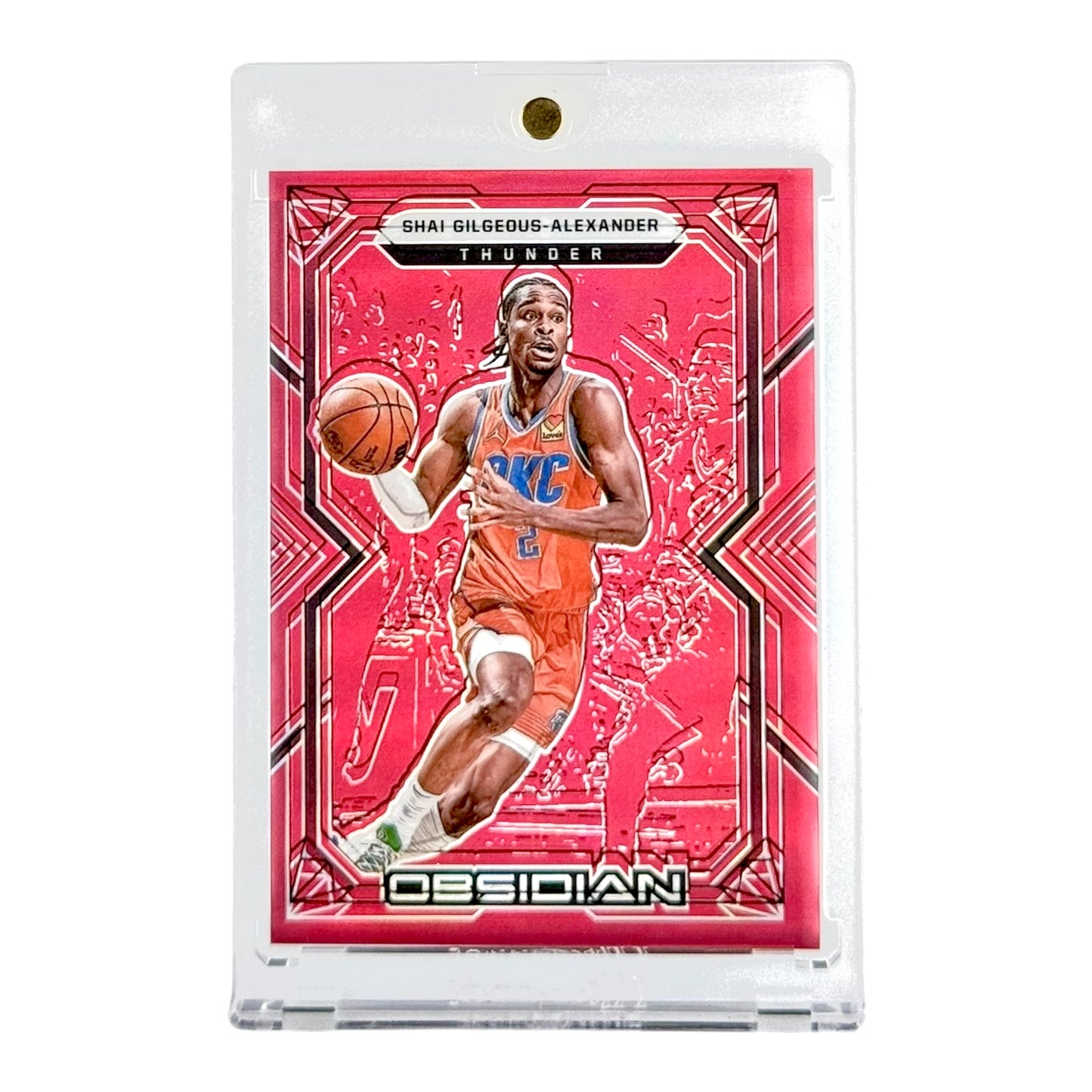 Shai Gilgeous Alexander 2021-22 Panini Obsidian Red Flood #5