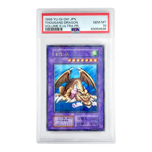 Thousand Dragon 1999 Yu Gi Oh! Japanese Volume 6 Ultra PR PSA 10