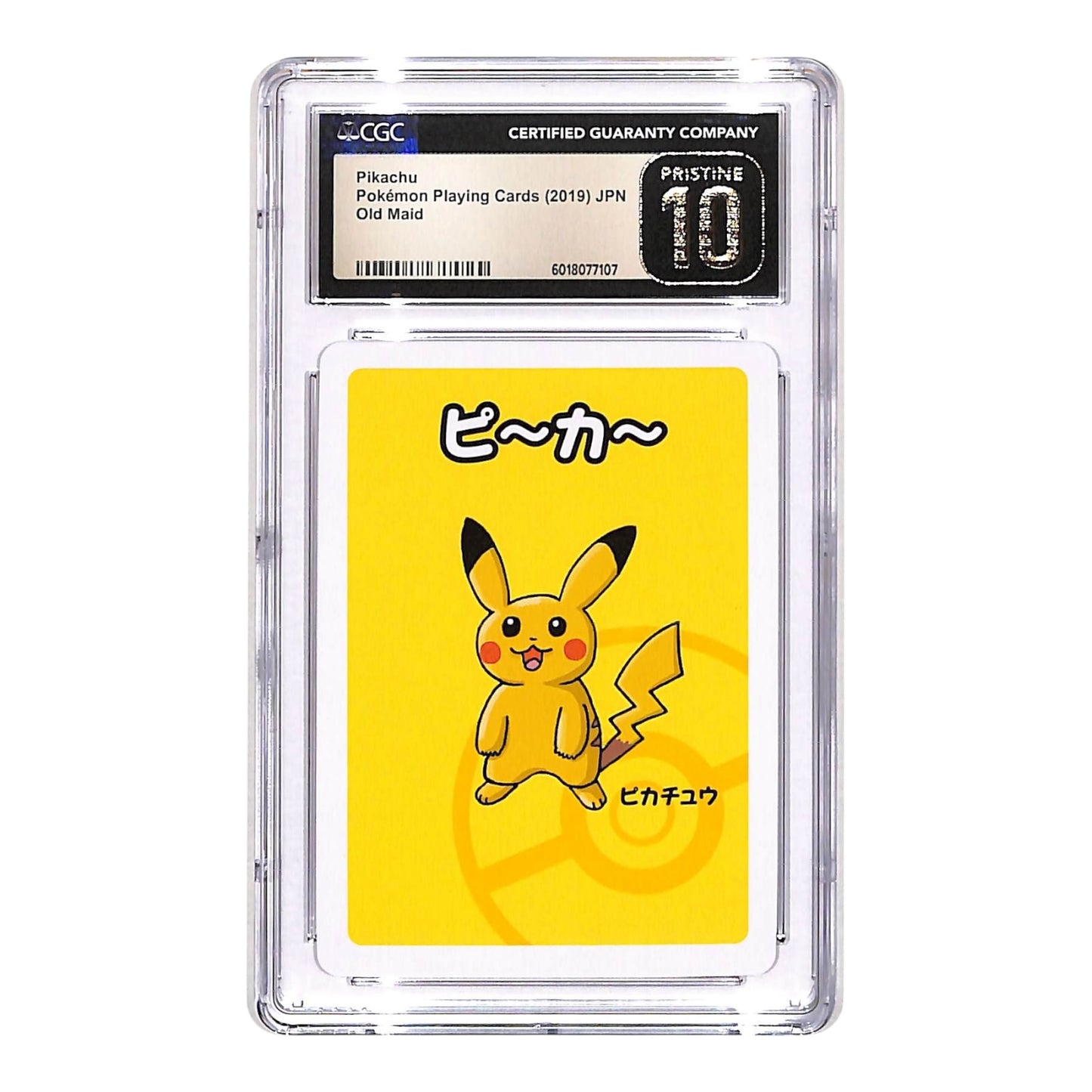 Pikachu 2019 Pokemon Japanese Playing Card Old Maid CGC Pristine 10