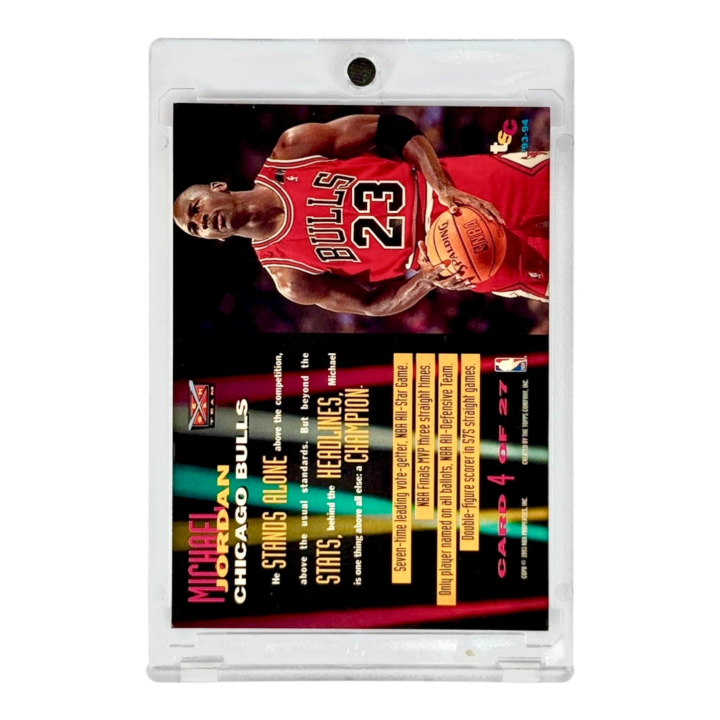 Michael Jordan 1993 Topps Stadium Club Beam Team #4
