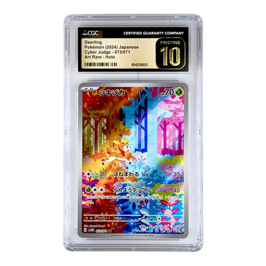 Deerling 2024 Pokemon Japanese Sv5m #073 AR CGC Pristine 10