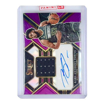Karl Anthony Towns 2022-23 Select Jersey Auto 52/75 #AM-KAT