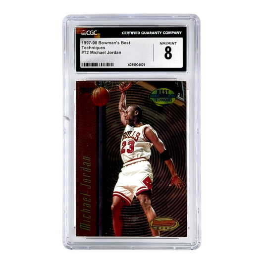 Michael Jordan 1997-98 Bowman's Best Techniques #T2 CGC 8