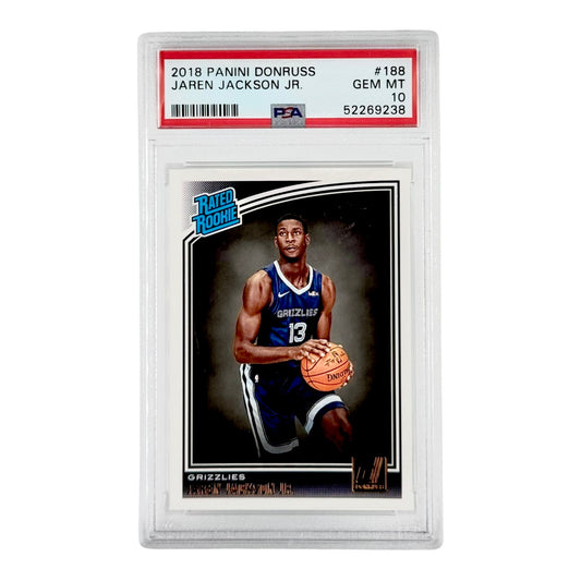 Jaren Jackson Jr. 2018-19 Panini Donruss Rated Rookie RC #188 PSA 10