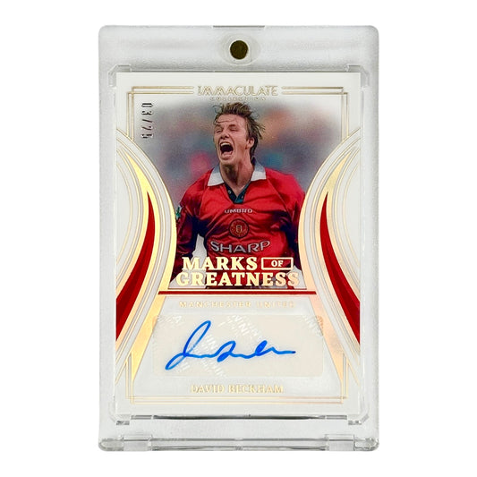 David Beckham 2023-24 Immaculate Marks of Greatness Auto 03/25 #MG-DB