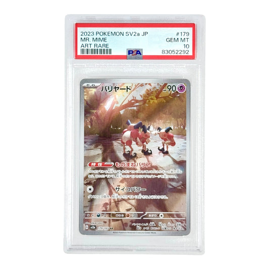 Mr. Mime 2023 Pokemon Japanese Sv2a #179 AR PSA 10