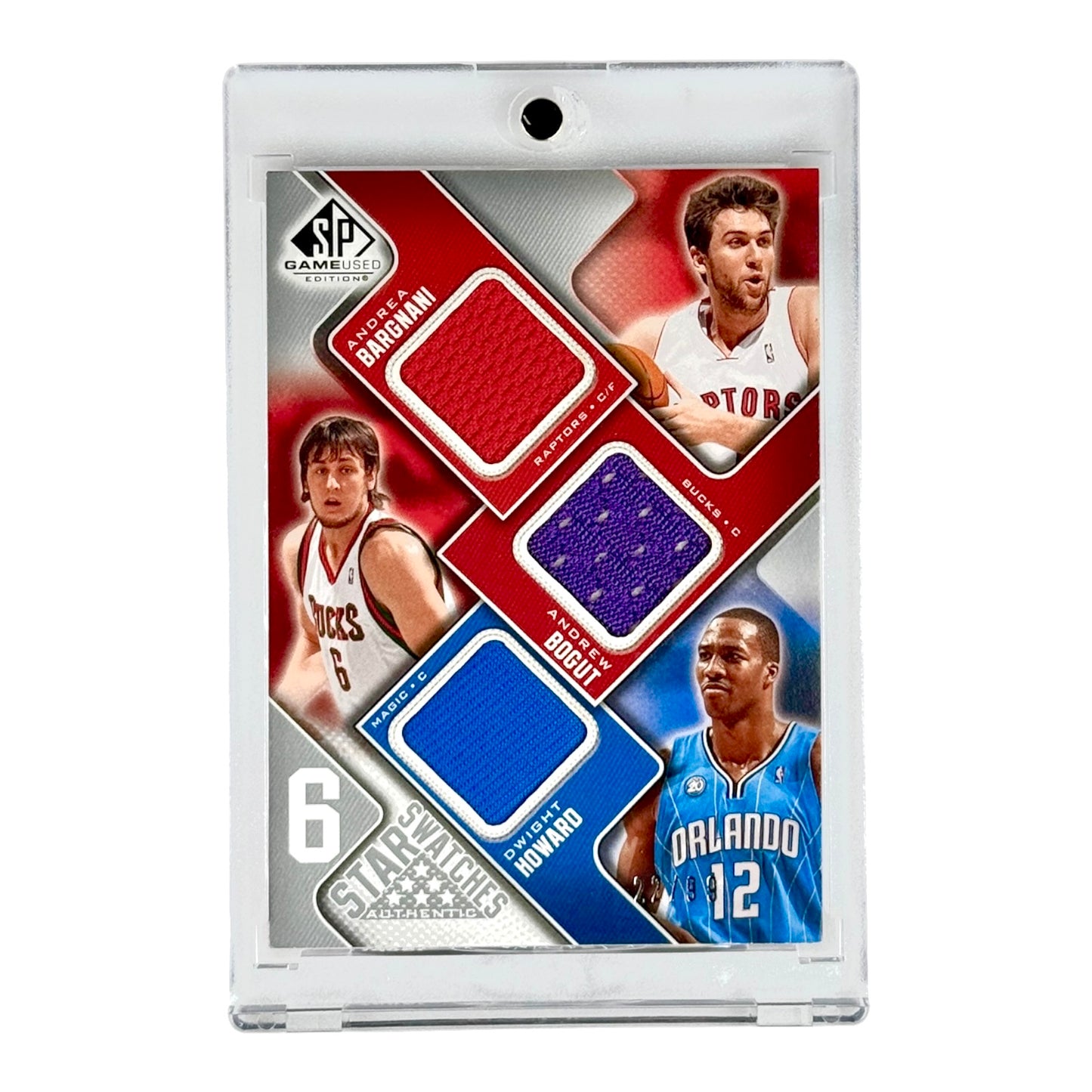 Lebron James/Yao Ming Upper Deck SP Game Used Edition 6 Star Swatches Jersey