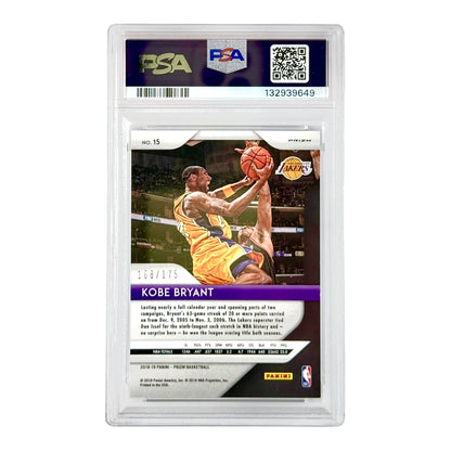 Kobe Bryant 2018 Prizm Fast Break Blue 108/175 #15 PSA 10