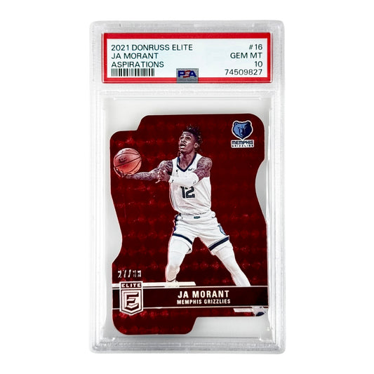 Ja Morant 2021-22 Donruss Elite Aspirations 27/99 #16 PSA 10