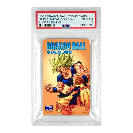 Super Sayan Son Goku 2008 Dragonball Tosho Card Japan Limited Edition PSA 10