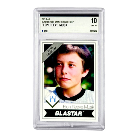 Elon Musk 2021 GAS Trading Cards Blaster 1984 Game Developer SP BRG 10