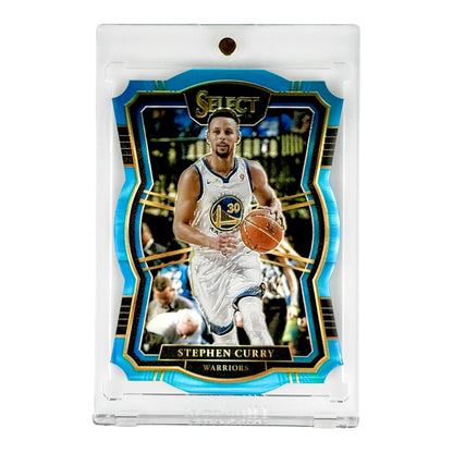 Stephen Curry 2017-18 Panini Select Die Cut Blue 176/185 #143