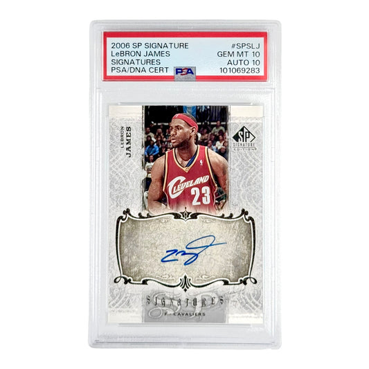 Lebron James 2006 Upper Deck SP Signatures Auto #SPS-LJ PSA 10 Auto 10